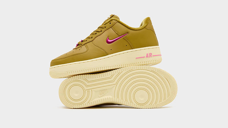 Nike Air Force 1 Low Just Do It Brown Pink side