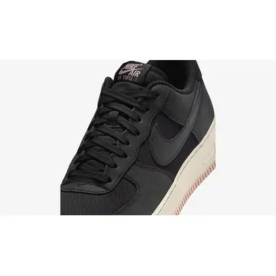 Nike Air Force 1 Low LX Black Red Stardust lacebox