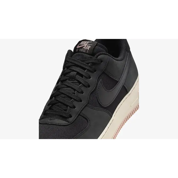 Nike Air Force 1 Low LX Black Red Stardust lacebox