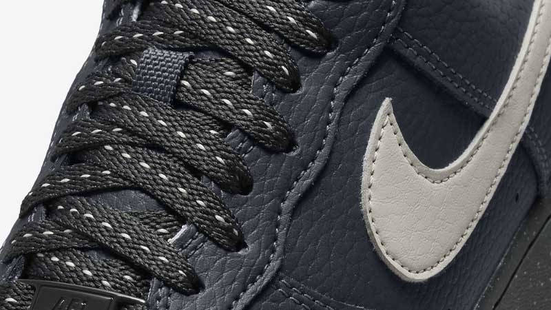 Nike Air Force 1 Low Next Nature Anthracite Top Closeup