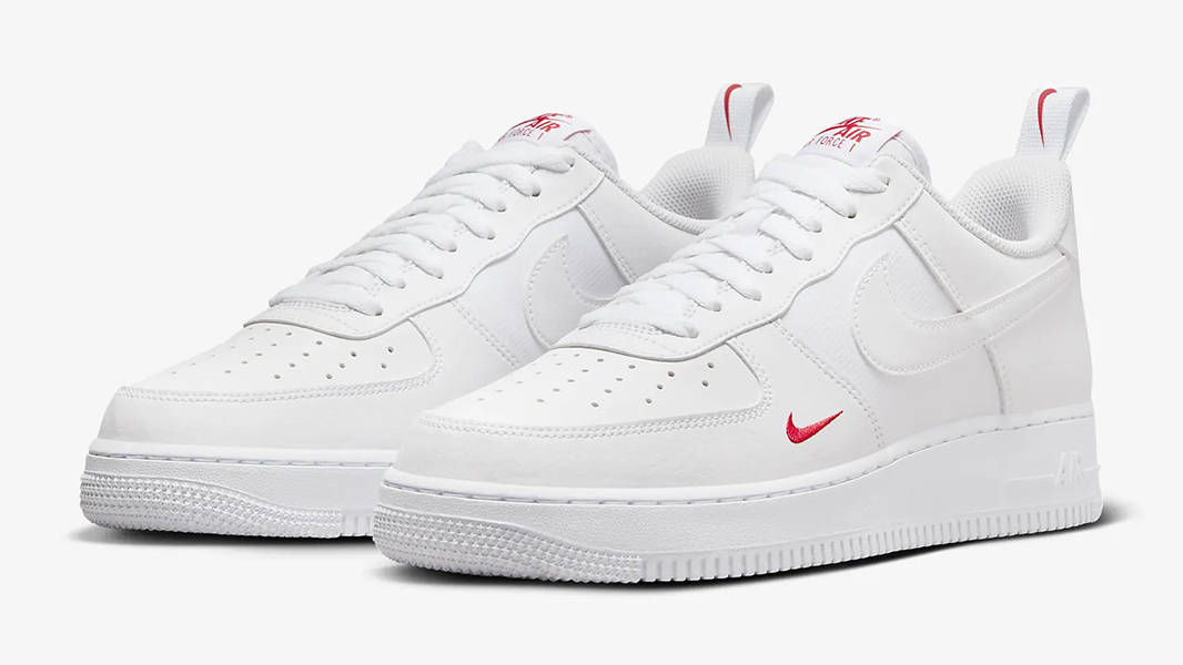Nike Air Force 1 Low White University Red FZ7187-100 Side