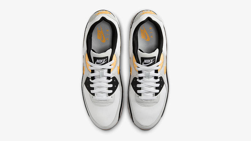 Nike Air Max 90 Grey Black Laser Orange FB9658-101 Top