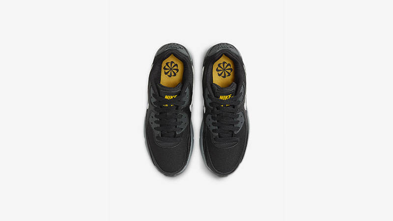 Nike Air Max 90 GS Black University Gold middle