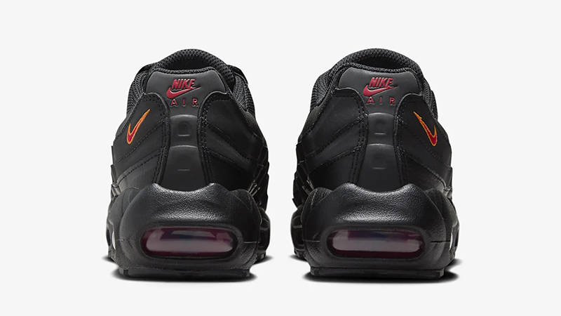 Nike Air Max 95 GS Black Orange Red HF0099-001 Back