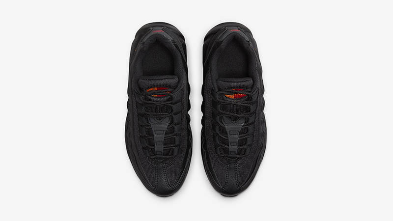 Nike Air Max 95 GS Black Orange Red HF0099-001 Top