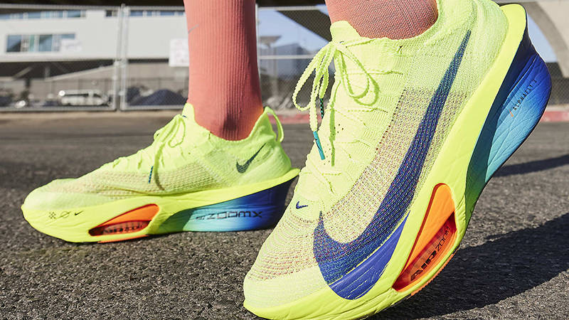 Nike Alphafly 3 Volt FD8311-700 on feet 2