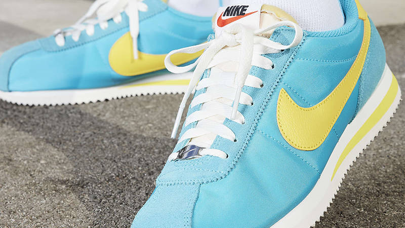 Nike Cortez Dusty Cactus Lightning HF0118-300 on feet