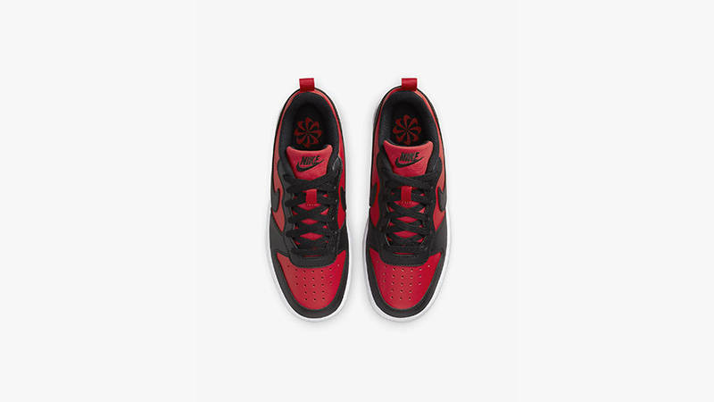 Nike Court Borough Low Recraft GS Red Black middle
