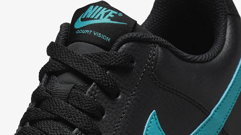 Nike Court Vision Low Black Blue HF0103-001 Detail