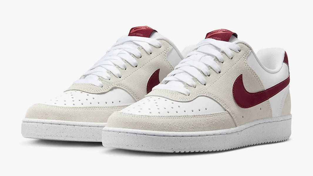 Nike Court Vision Low White Adobe Team Red FQ7628-100 Side