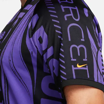 Nike Culture of Football Dri-FIT Short-Sleeve Football Shirt Voltage Purple Closeup