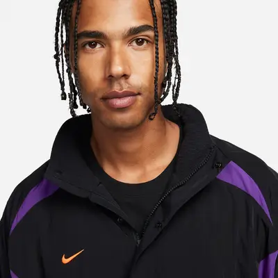 Nike Culture of Football Therma-FIT Repel Hooded Football Jacket Voltage Purple Front Closeup