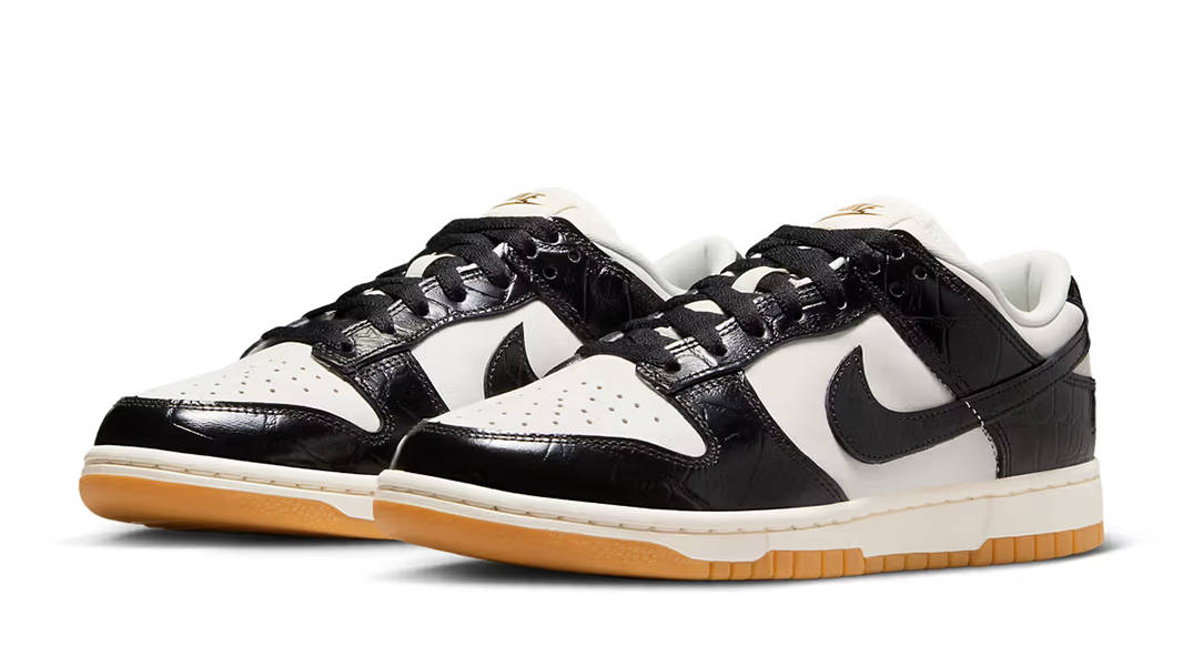 Nike Dunk Low Black Croc FJ2260-003 Side