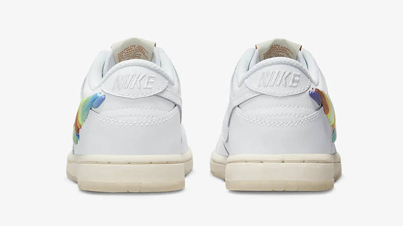 Nike Dunk Low GS Rainbow Swoosh FN4861-100 Back