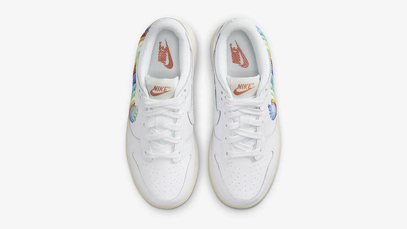 Nike Dunk Low GS Rainbow Swoosh FN4861-100 Top