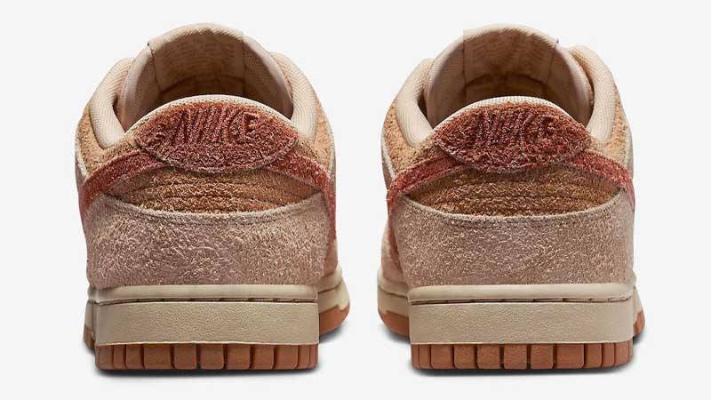 Nike Dunk Low Orange Tan Suede Back