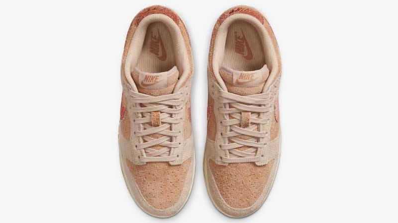 Nike Dunk Low Orange Tan Suede Middle