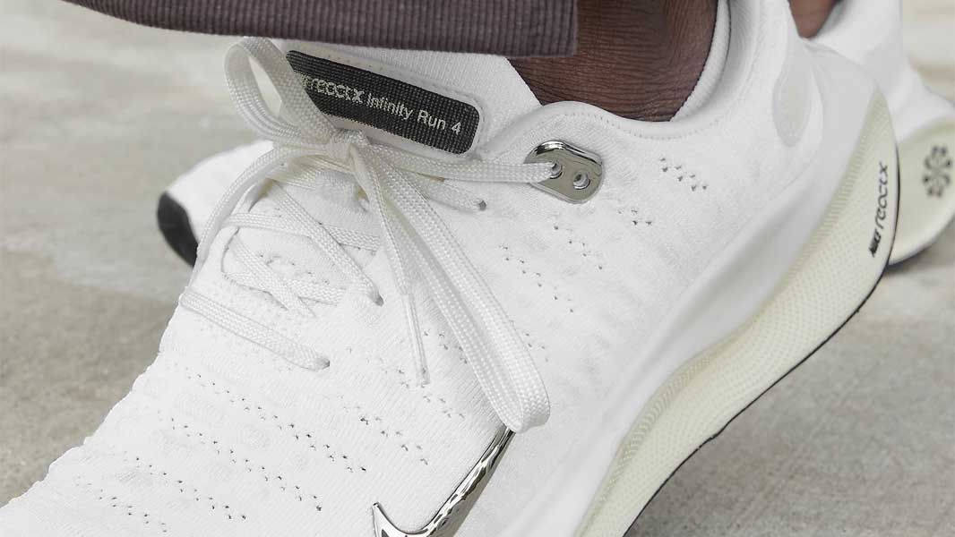 Nike InfinityRN 4 White Chrome On Foot