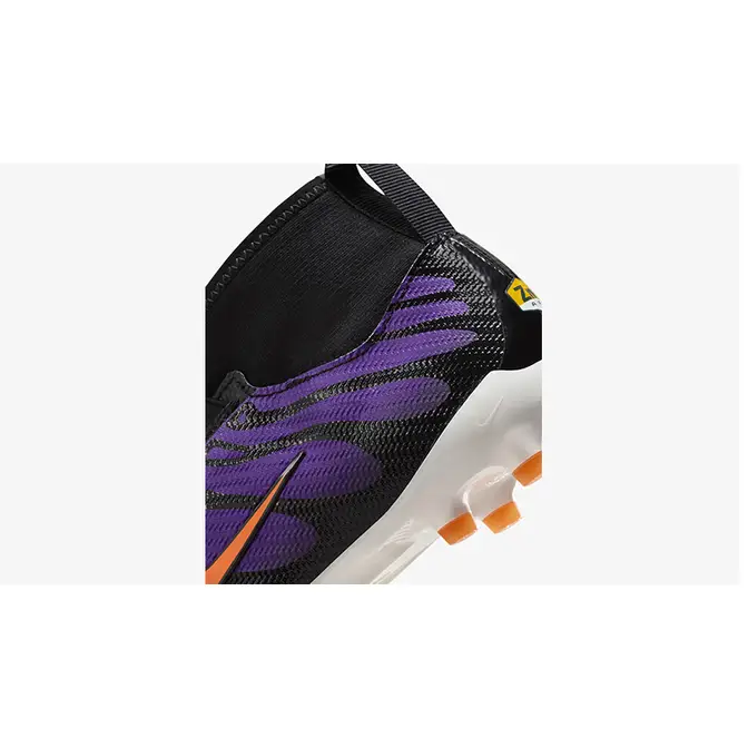 Nike Jr Mercurial Superfly 9 FG High-Top Football Boot Voltage Purple heel