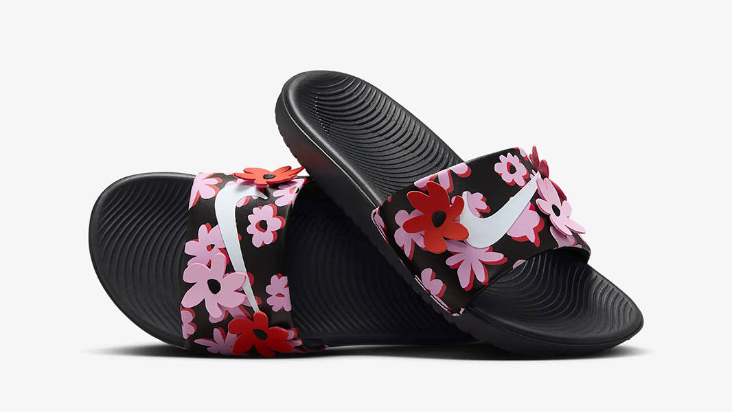 Nike Kawa SE PS/GS Slides Floral Black Where To Buy FJ2872-001