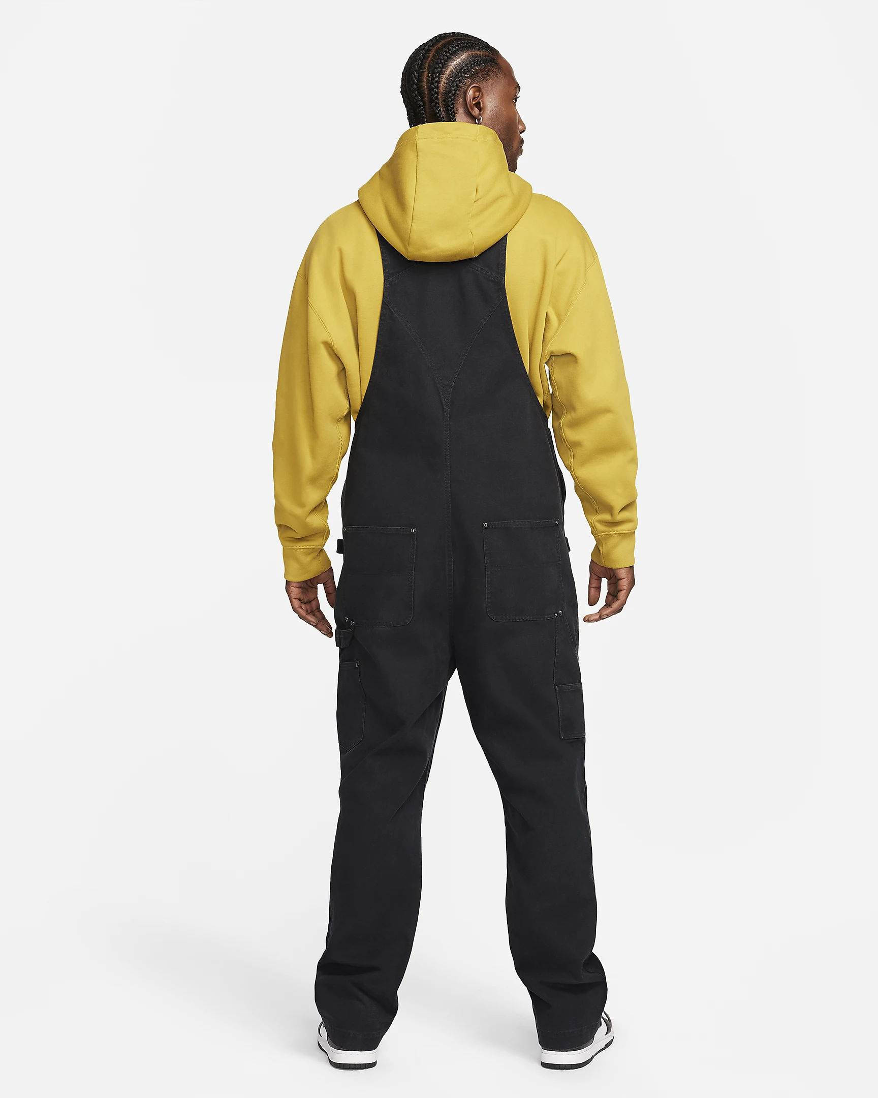 Nike Life Carpenter Overalls Black Backside