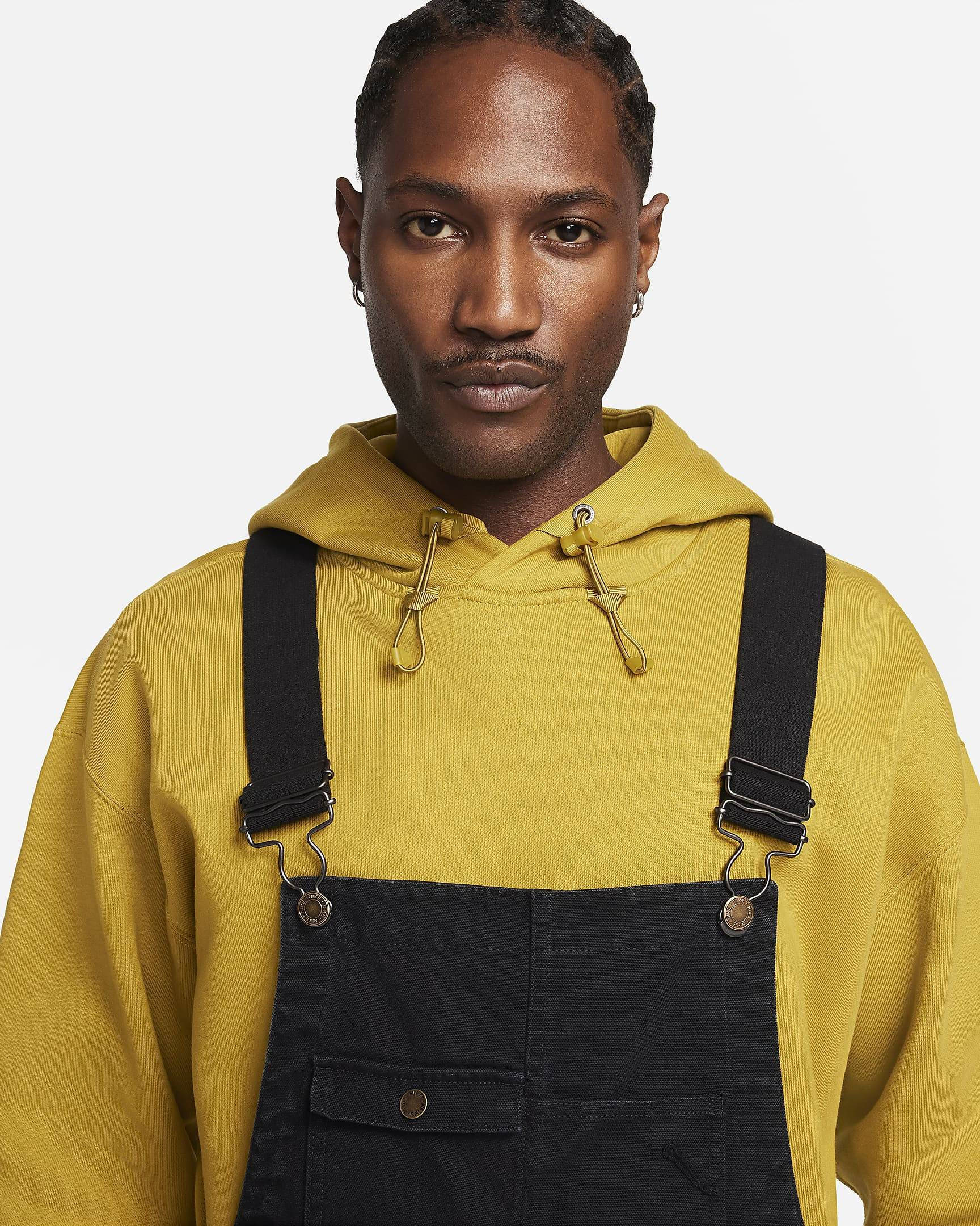 Nike Life Carpenter Overalls Black Front