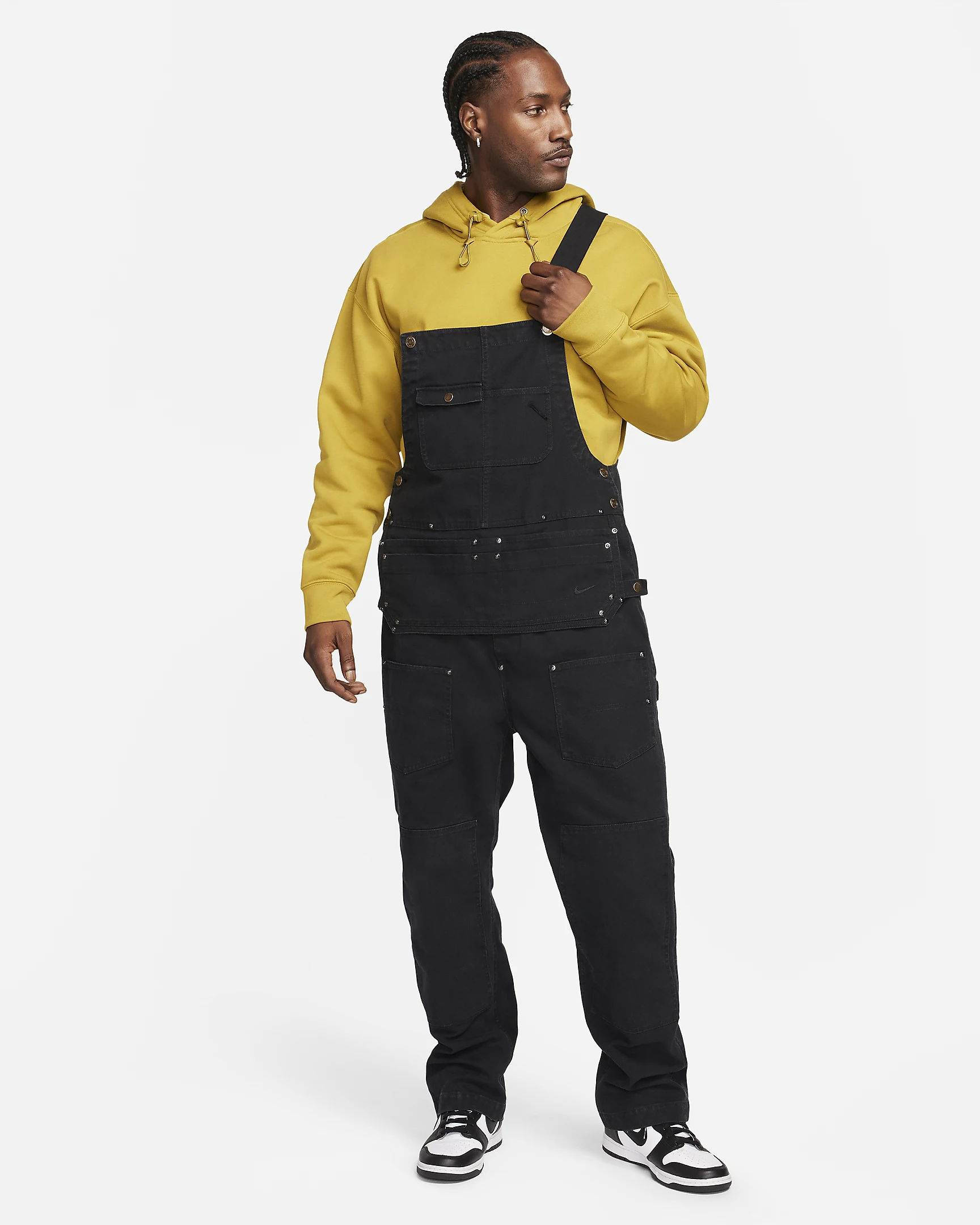 Nike Life Carpenter Overalls Black Full Image