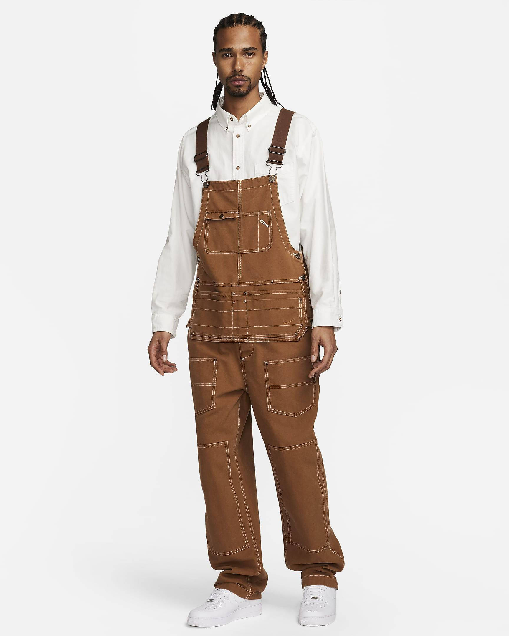 Nike Life Carpenter Overalls Light British Tan Feature