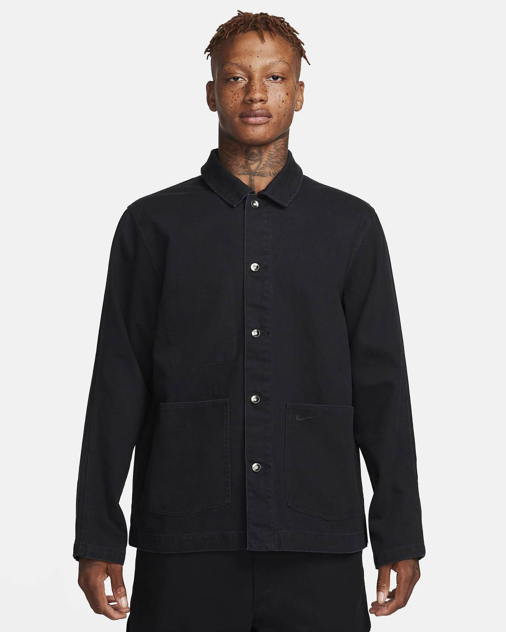 Nike Life Chore Coat Black Feature