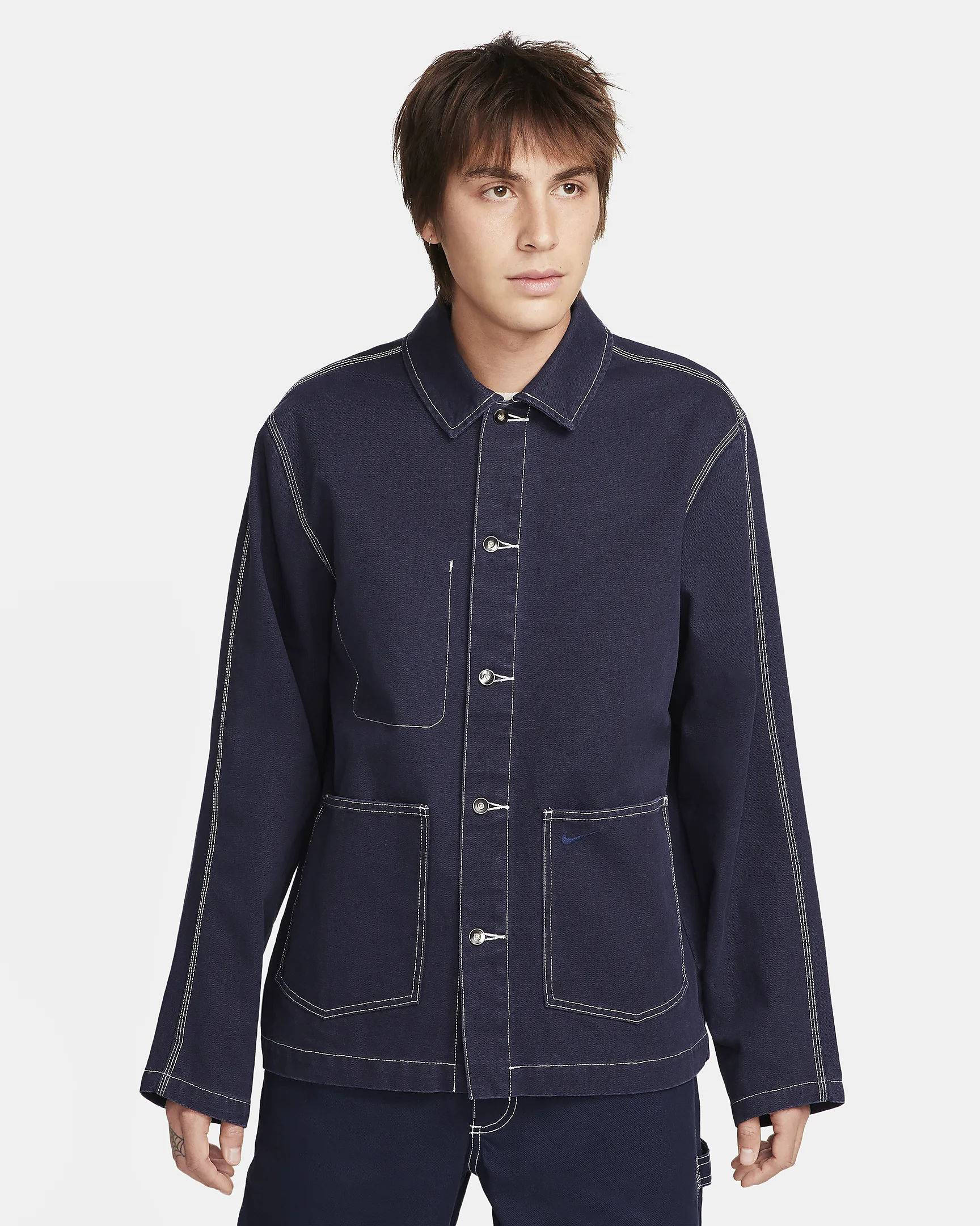 Nike Life Chore Coat Obsidian Feature