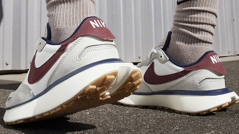 Nike Phoenix Waffle Light Bone Sail on foot