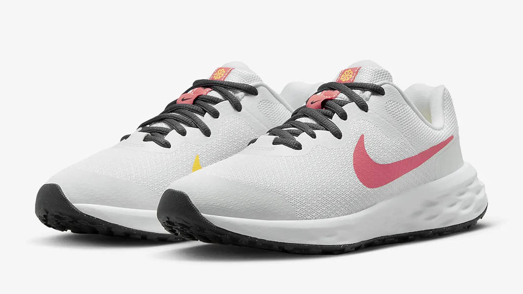 Nike Revolution 6 GS White Sea Coral DD1096-101 Side