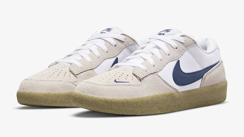 Nike SB Force 58 White Brown Gum front