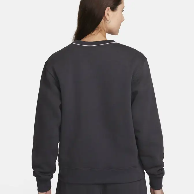 Nike Sportswear Fleece Crew-Neck Sweatshirt Black back