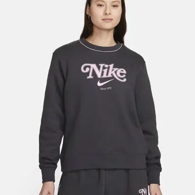 Nike Sportswear Fleece Crew-Neck Sweatshirt Black