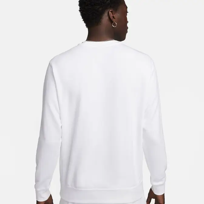 Nike Sportswear French Terry Crew-Neck Sweatshirt White back
