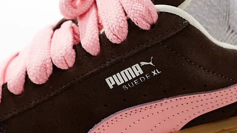 Puma Suede XL Burgundy Pink Detail