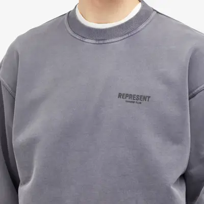 Represent Owners Club Sweatshirt Storm Front Closeup