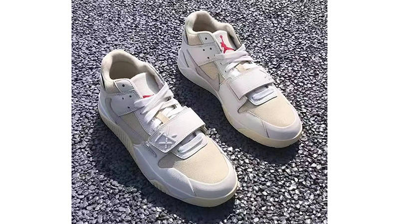 Travis Scott x Jordan Jumpman Jack Trainer White Cream Back