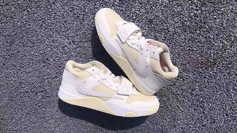 Travis Scott x Jordan Jumpman Jack Trainer White Cream Side