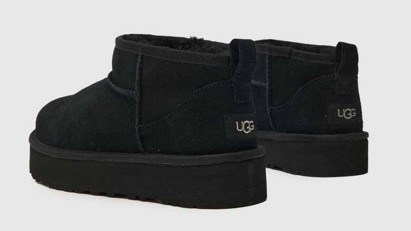 UGG Classic Ultra Mini Boot GS Black Back