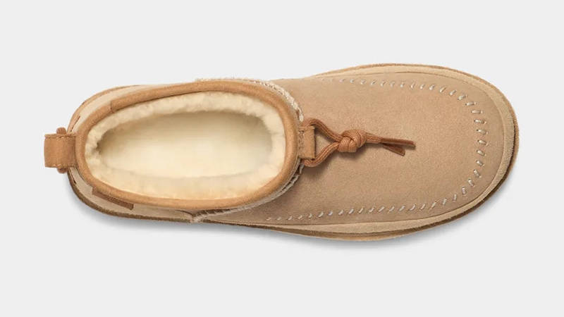 UGG Classic Ultra Mini Crafted Regenerate Boot Sand 1152953-SAN Top