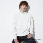 Uniqlo Fleece Stretch Mock Neck Long Sleeved T-shirt White Feature