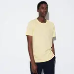 Uniqlo Supima Cotton Crew Neck T-shirt Yellow Feature