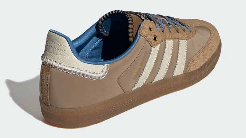 Wales Bonner x adidas Samba Beige Blue Back