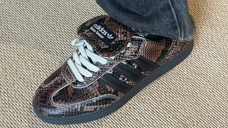 Wales Bonner x adidas Samba Snakeskin Brown Black Front