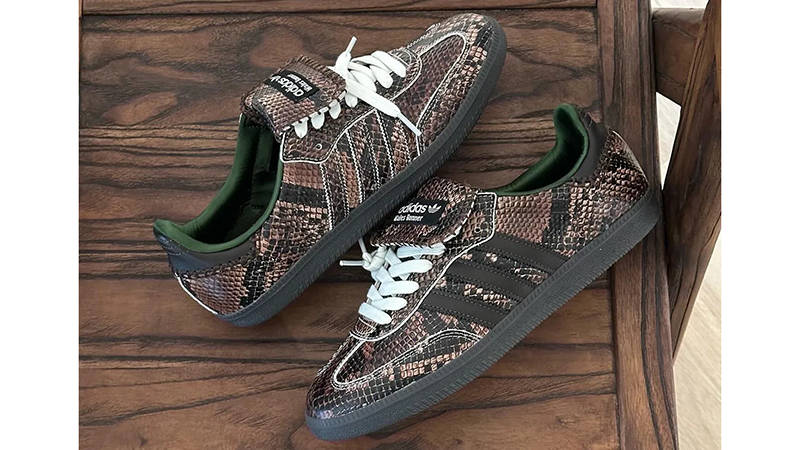 Wales Bonner x adidas Samba Snakeskin Brown Black Side