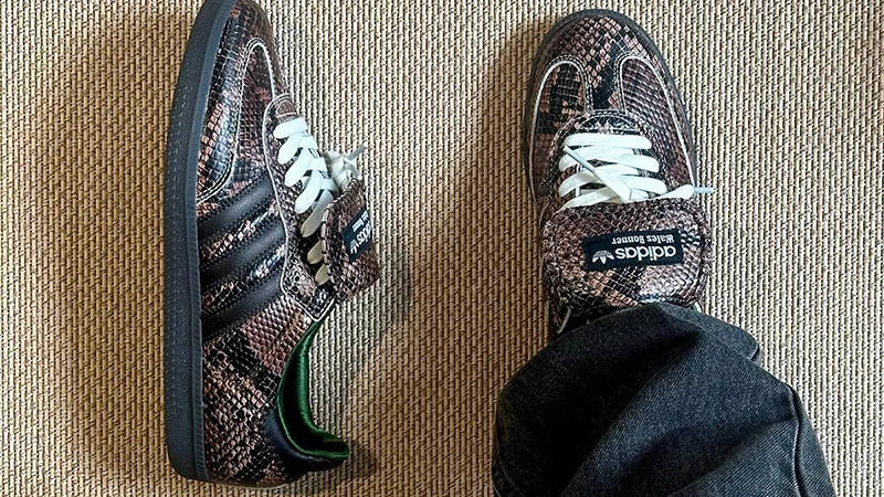 Wales Bonner x adidas Samba Snakeskin Brown Black