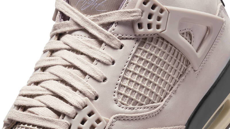 A Ma Maniére x Air Jordan 4 Retro OG SP Fossil Stone Side Closeup