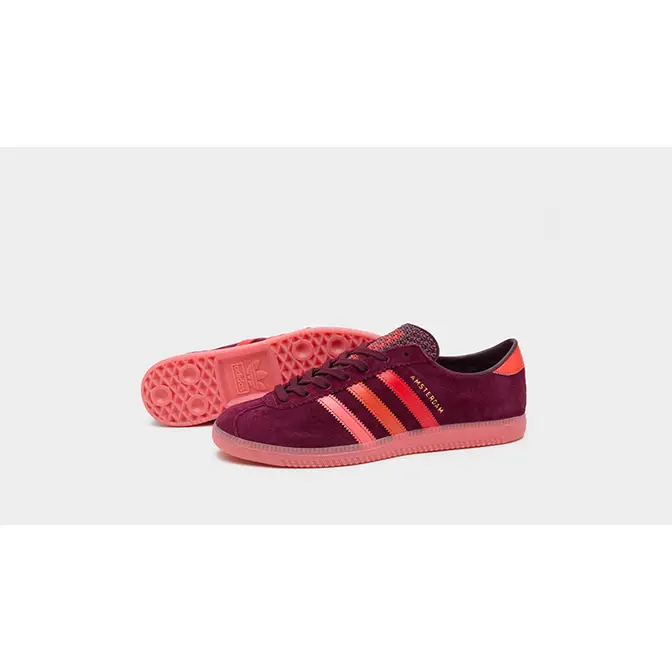 adidas Amsterdam Size? Exclusive Red | Where To Buy | IF9707 | The Sole ...